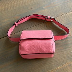 French Connection Coral Pink Fanny Pack/ Waist Bag